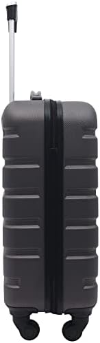 Wrangler 20" Hardside Carry-On Spinner Luggage, Charcoal, 22-Inch - Image 4
