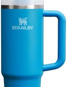 Stanley Quencher H2.0 Tumbler with Handle & Straw 30 oz | Twist On 3-Way Lid | Cupholder Compatible for Travel | Insulated Stainless Steel Cup | BPA-Free | Azure