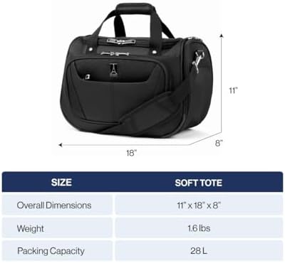 Travelpro Maxlite 5 Softside Lightweight Underseat Carry-On Travel Tote, Overnight Weekender Bag - Image 6