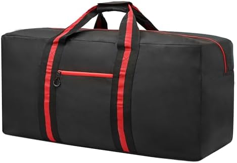 100L Large Duffle Bag, 31.1” Foldable Weekender Bag, Lightweight Travel Bag for Overnight Camping, Storage, Water Resistant Duffel Holdall Bag for Men Women