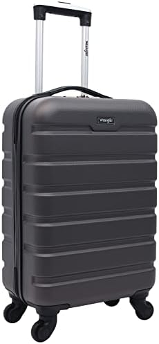 Wrangler 20" Hardside Carry-On Spinner Luggage, Charcoal, 22-Inch - Image 2