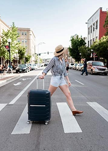 Samsonite Freeform Hardside Expandable with Double Spinner Wheels, Checked-Large 28-Inch, Navy - Image 2