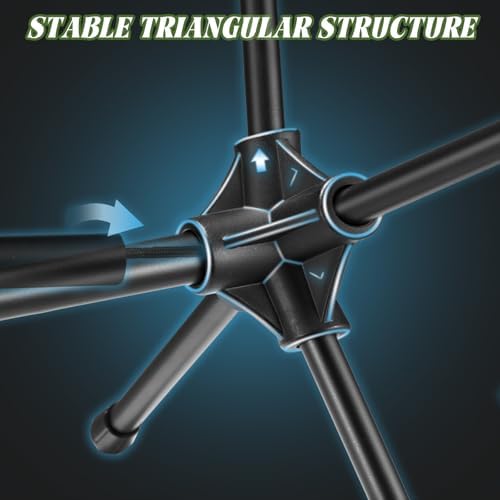 Camping Chair, Portable Camping Chairs, Lightweight Foldable Chairs with Headrest and Carry Bag for Outdoor Camping, Hiking, Beach, Travel (Black) - Image 7