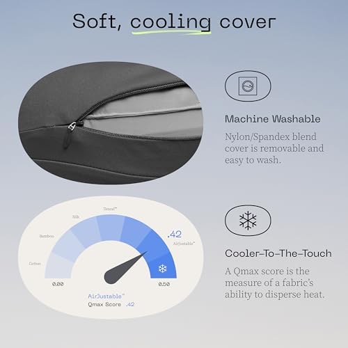 Coop Home Goods AirJustable Travel Neck Pillow, Inflatable, Adjustable Support for Neck & Chin, Compact Travel Pillow, Soft Memory Foam Comfort, Airplane Travel Essentials, Cooling & Washable Cover - Image 5