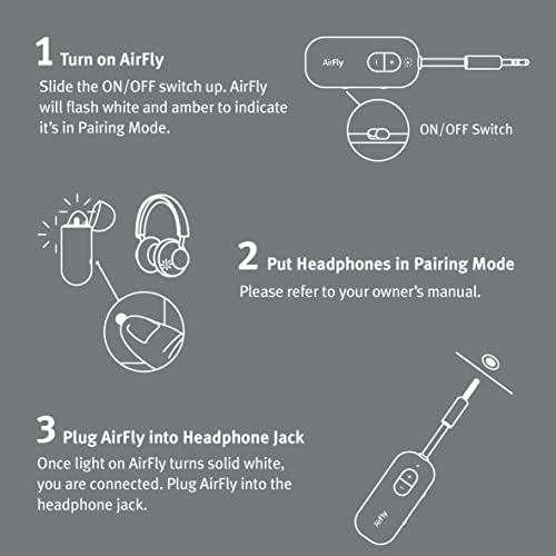Twelve South AirFly SE Audio Streaming for TV/Airplane to Wireless Headphones – Wireless Adapter for AirPods, Airplane, Car, Gym, Home, Use with Any 3.5 mm Audio Jack - Image 8