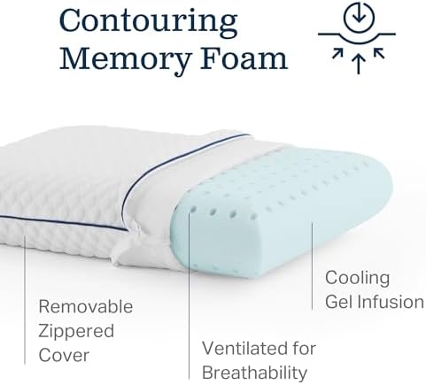 WEEKENDER Gel Memory Foam Camping Pillow - Travel Essentials & Must Haves - Camping Gear & Accessories - Contouring Neck Support - Small Size Compatible for Camping, Car, Airplane, and Beach - 1 Pack - Image 4