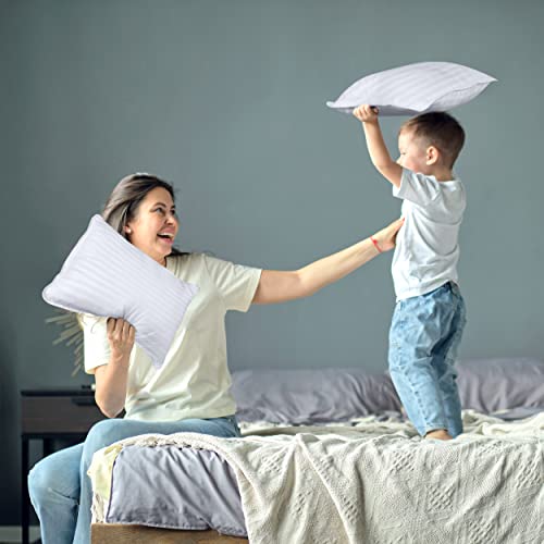 Utopia Bedding Toddler Pillow (White, 2 Pack), 13x18 Pillows for Sleeping, Soft and Breathable Cotton Blend Shell, Small Kids Pillow Perfect for Toddler Bed and Travel (Intended for Age 2 and up) - Image 5
