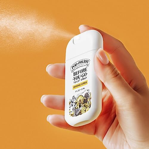 Poo-Pourri Before-You-Go Toilet Spray, Original Citrus, 1 Fl Oz Pocket Travel Size - Lemon, Bergamot and Lemongrass - Image 6