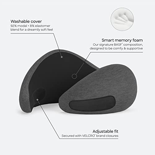 Ostrichpillow Go Neck Pillow - Premium Memory Foam Travel Pillow, 360º Ergonomic Design, Asymmetrical Sides, Travel Bag Included, Washable Modal Cover - Image 2