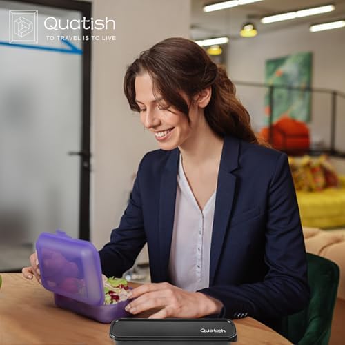 Travel Utensils with Case, Quatish Portable Silverware Set for Work, Stainless Steel Reusable Travel Cutlery Set, Fork and Spoon Set for Picnic, Camping, Gadgets, Lunch Box for Men, Black - Image 6