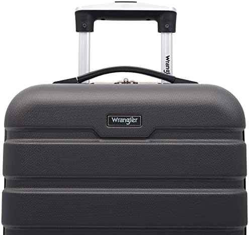 Wrangler 20" Hardside Carry-On Spinner Luggage, Charcoal, 22-Inch - Image 5
