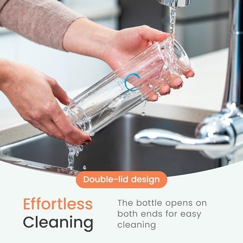 Pure Zen Tea Tumbler with Infuser - Double Wall Glass Travel Tea Mug with Stainless Steel Filter, Leakproof Tea Infuser Bottle for Loose Leaf Tea and Fruit Infused Water, Tea Gift Set - 13 Ounce - Image 5