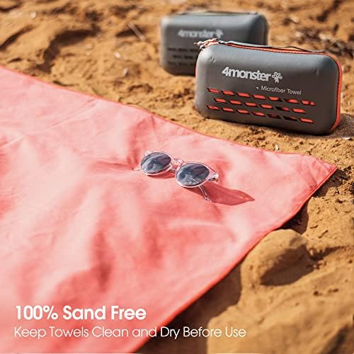 4Monster Camping Towels Super Absorbent, Fast Drying Microfiber Travel Towel, Quick Dry Ultra Soft Compact Gym Towel for Swimming Beach Hiking Yoga Travel Sports Backpack (59.00" x 30.00", Blue) - Image 7