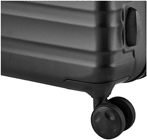Amazon Basics Suitcase, Hardside Luggage with Spinner Wheels, Scratch-Resistant Surface, Black, 21-Inch - Image 4