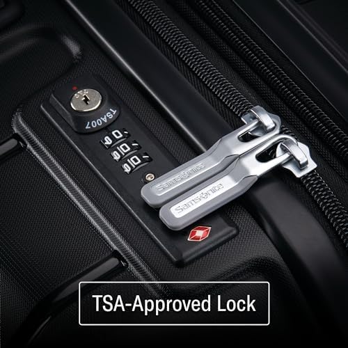 Samsonite Freeform Hardside Expandable with Double Spinner Wheels, Checked-Large 28-Inch, Navy - Image 7