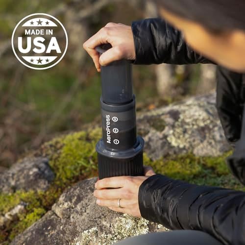 AeroPress Go Travel Coffee Press Kit - 3 in 1 brew method combines French Press, Pourover, Espresso - Full bodied coffee without grit or bitterness - Small portable coffee maker for camping & travel - Image 7