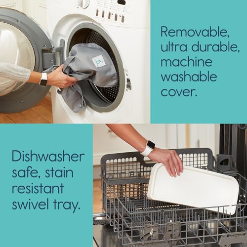 hiccapop OmniBoost Travel Booster Seat with Tray for Baby, Dining Table, Camping, Beach, Grandma’s | Folding Portable Tip-Free Design Straps to Kitchen Chairs - Image 6