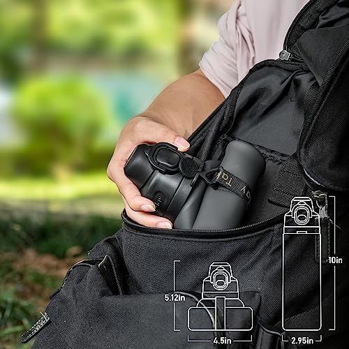 Collapsible Water Bottles 20oz, Leak Proof, BPA-Free, Foldable Silicone Travel Water Bottle with Straw Strap for Cycling, Hiking, Outdoors - Image 2