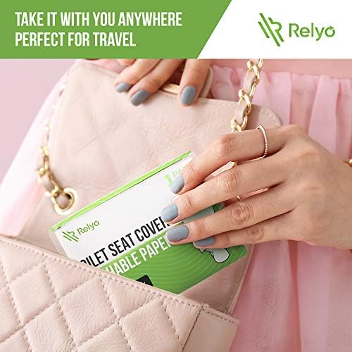 Toilet Seat Covers Paper Flushable (50 Pack) - XL for Adults and Kids Potty Training, 100% Biodegradable Travel Accessories Public Restrooms, Airplane, Camping - Image 4