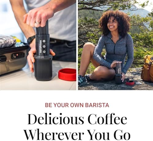 AeroPress Go Travel Coffee Press Kit - 3 in 1 brew method combines French Press, Pourover, Espresso - Full bodied coffee without grit or bitterness - Small portable coffee maker for camping & travel - Image 2