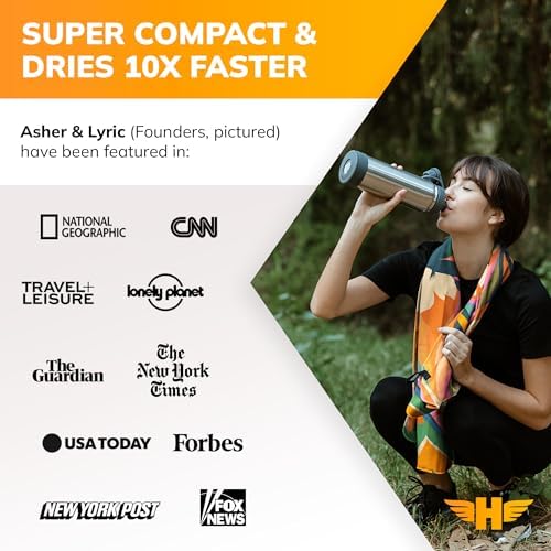 Hero Microfiber Towel for Travel, Camping, Beach, Gym – 24” X 48” (Includes Bonus Washcloth) - Image 4