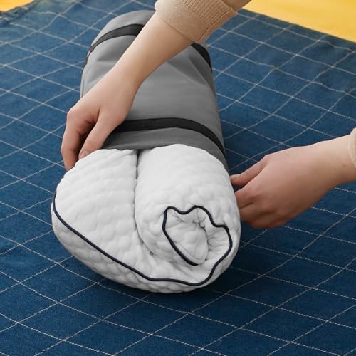 WEEKENDER Gel Memory Foam Camping Pillow - Travel Essentials & Must Haves - Camping Gear & Accessories - Contouring Neck Support - Small Size Compatible for Camping, Car, Airplane, and Beach - 1 Pack - Image 7