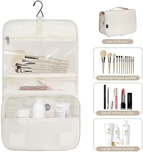 BAGAIL 10 Set Packing Cubes Various Sizes Packing Organizer for Travel Accessories Luggage Carry On Suitcase-Cream - Image 3