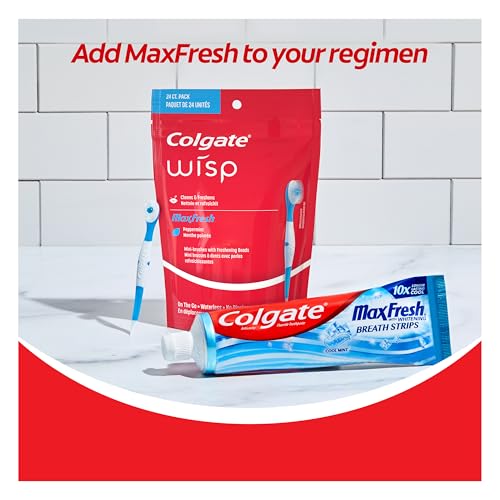 Colgate Max Fresh Wisp Disposable Mini Travel Toothbrushes, Peppermint, 24 Count (Pack of 4) - Image 7
