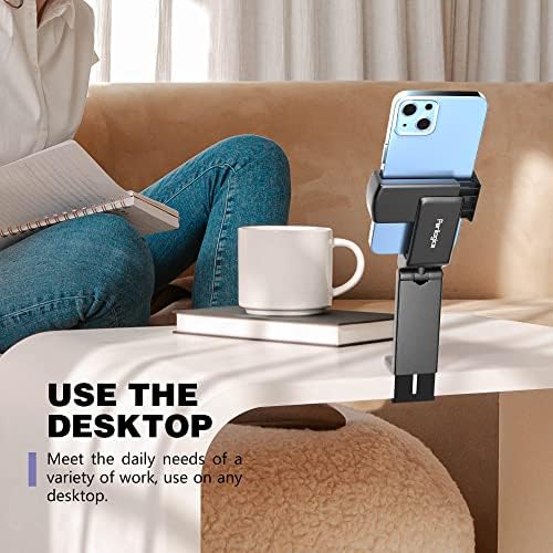 Perilogics Universal in Flight Airplane Phone Holder Mount. Hands Free Viewing with Multi-Directional Dual 360 Degree Rotation. Pocket Size Must Have Airplane Travel Essential Accessory for Flying - Image 6